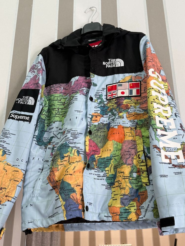 The North Face Jacket With World Map Print image 1